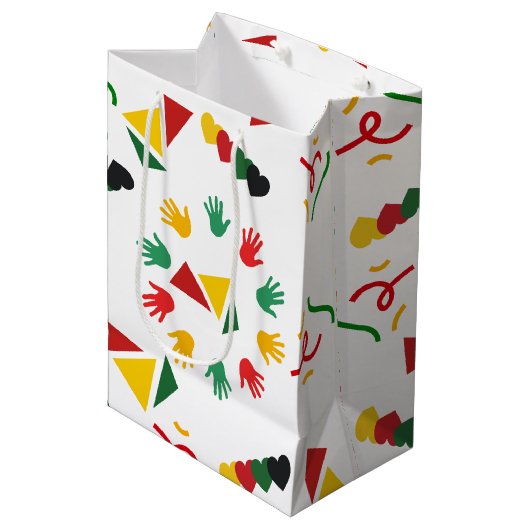 黒い履歴月 ミディアムペーパーバッグ (正面アングル)