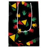 黒い履歴月 ミディアムペーパーバッグ (裏面)