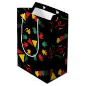 黒い履歴月 ミディアムペーパーバッグ (裏面アングル)