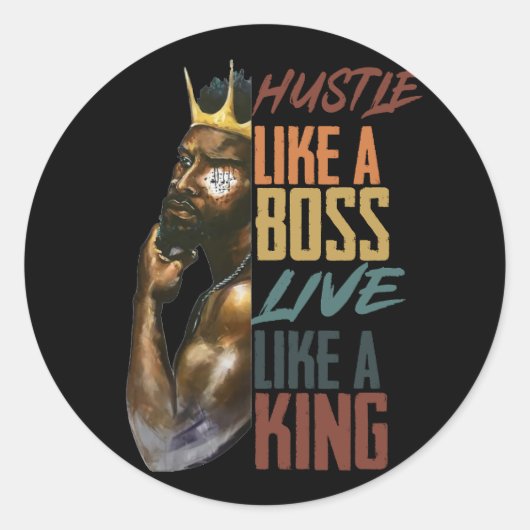 黒い履歴月 ラウンドシール (正面)