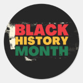 黒い履歴月 ラウンドシール (正面)