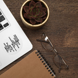 黒い履歴月 ラウンドシール