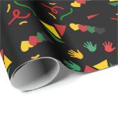 黒い履歴月 ラッピングペーパー (ロールコーナー)