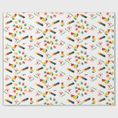 黒い履歴月 ラッピングペーパー (フラット)