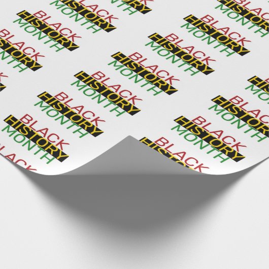 黒い履歴月 ラッピングペーパー (角)