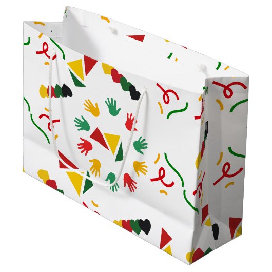 黒い履歴月 ラージペーパーバッグ (正面アングル)