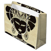 黒い履歴月 ラージペーパーバッグ (裏面アングル)