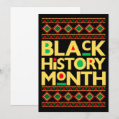 黒い履歴月 招待状 (正面/裏面)