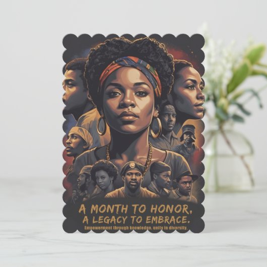 黒い履歴月 招待状 (スタンド正面)