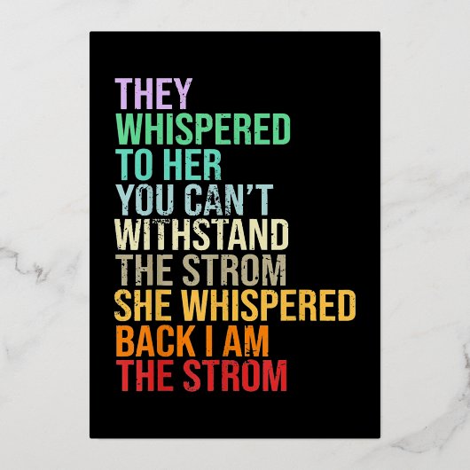 黒い履歴月 箔シーズンカード (正面)