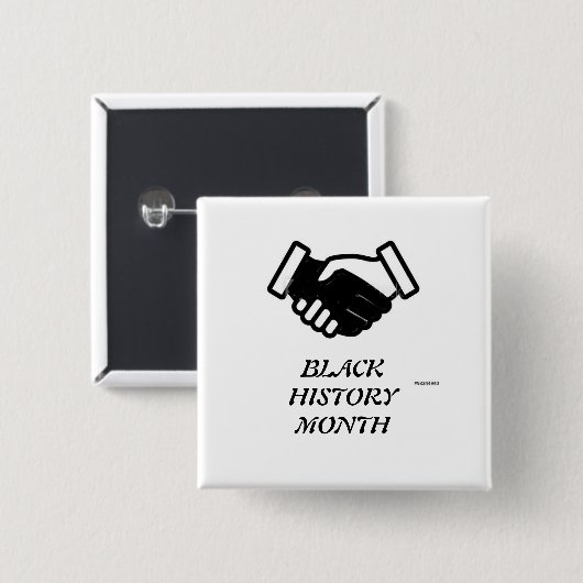 黒い履歴月 缶バッジ (正面&裏面)