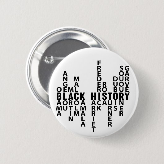 黒い履歴月 缶バッジ (正面&裏面)