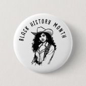 黒い履歴月 缶バッジ (正面)