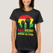 黒い履歴月 Tシャツ (正面)