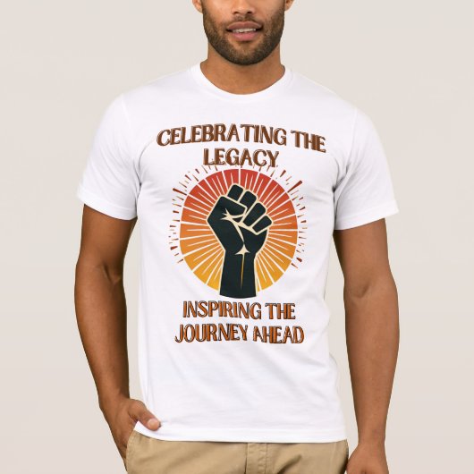 黒い履歴月 Tシャツ (正面)