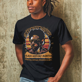黒い履歴月 Tシャツ