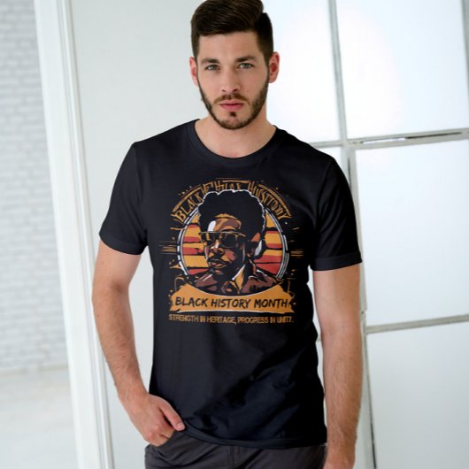 黒い履歴月 Tシャツ