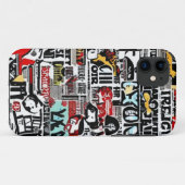 黒い履歴月iPhone / iPadケース Case-Mate iPhoneケース (裏面(横))
