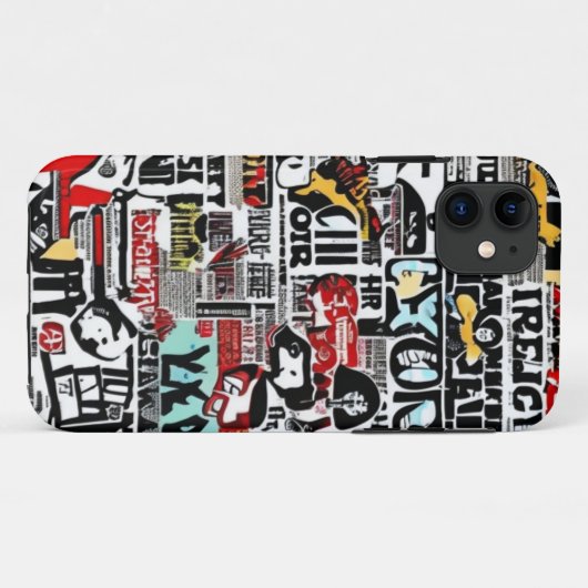 黒い履歴月iPhone / iPadケース Case-Mate iPhoneケース (裏面(横))