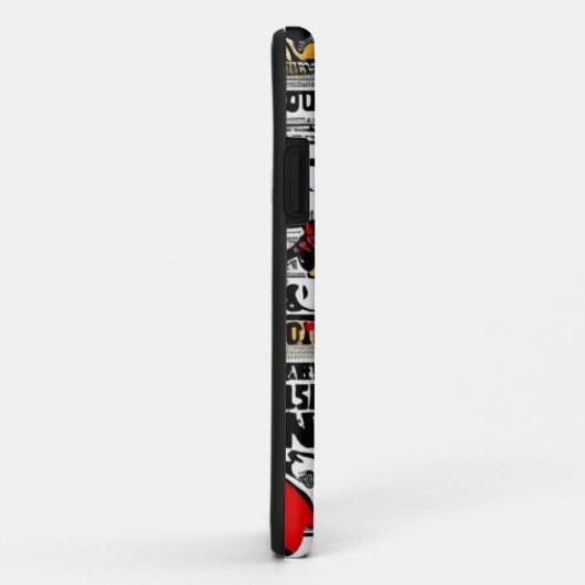 黒い履歴月iPhone / iPadケース Case-Mate iPhoneケース (裏面/右)