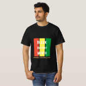 黒い履歴月Tシャツアイコン男性へ Tシャツ (正面フル)