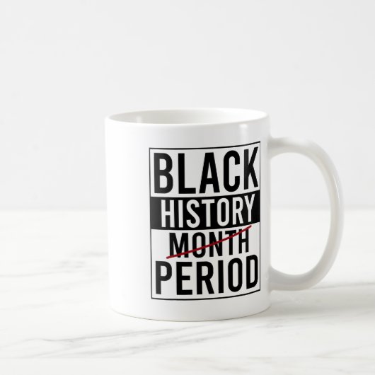 黒い履歴期間黒い履歴月アフリカA コーヒーマグカップ (右)