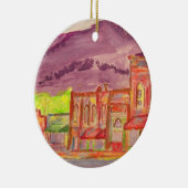 黒い山の芸術 セラミックオーナメント (右)