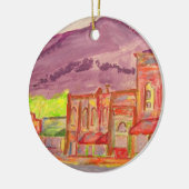 黒い山の芸術 セラミックオーナメント (左)