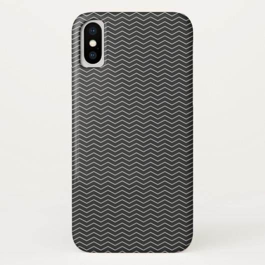 黒い山形のパターン Case-Mate iPhoneケース (裏面)