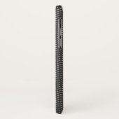 黒い山形のパターン Case-Mate iPhoneケース (裏面/左)