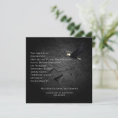 黒い岩の上にハゲのワシ 招待状 (スタンド正面)