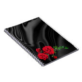 黒い布にバラを付ける ノートブック (右側)