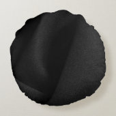 黒い布地マテリアル ラウンドクッション (裏面)
