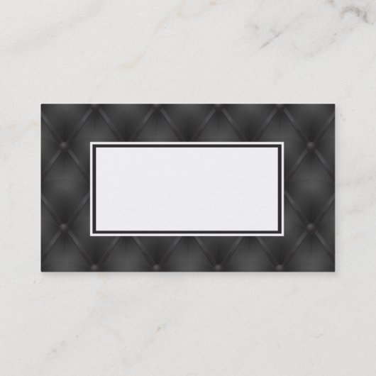 黒い布張り 名刺 (裏面)