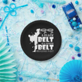 黒い帯は白い帯で、それを拒んだやめ ペーパープレート (パーティー)