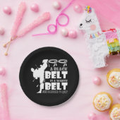 黒い帯は白い帯で、それを拒んだやめ ペーパープレート (パーティー)