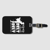 黒い帯は白い帯で、それを拒んだやめ ラゲッジタグ (正面横)