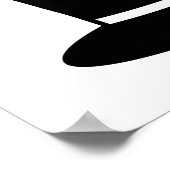 黒い帽子 ポスター (角)