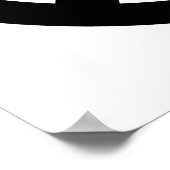 黒い平和のシンボル ポスター (角)