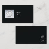 黒い平野-ビジネス 名刺 (正面/裏面)