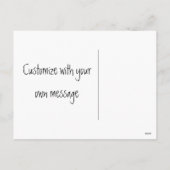 黒い幽霊のパーティーのハロウィンの郵便はがき シーズンポストカード (裏面)