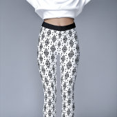 黒い幾何学的な三角形 レギンス