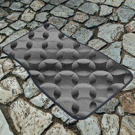 黒い幾何学的な色合い カーマット