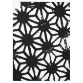 黒い幾何学的パターン クリップボード (裏面)