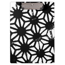 黒い幾何学的パターン クリップボード