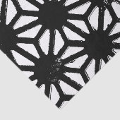 黒い幾何学的パターン 薄葉紙 (詳細)