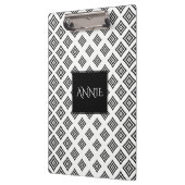 黒い幾何形状パターン クリップボード (左)