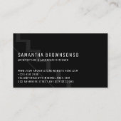 黒い建築階段三角形はしご 名刺 (裏面)