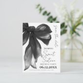 黒い弓の小悪魔 スイート16 保存の日付 ポストカード (スタンド正面)