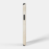 黒い影がかかった白い織物 iPhoneケース (右側面)